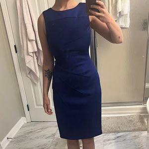 Blue dress midi